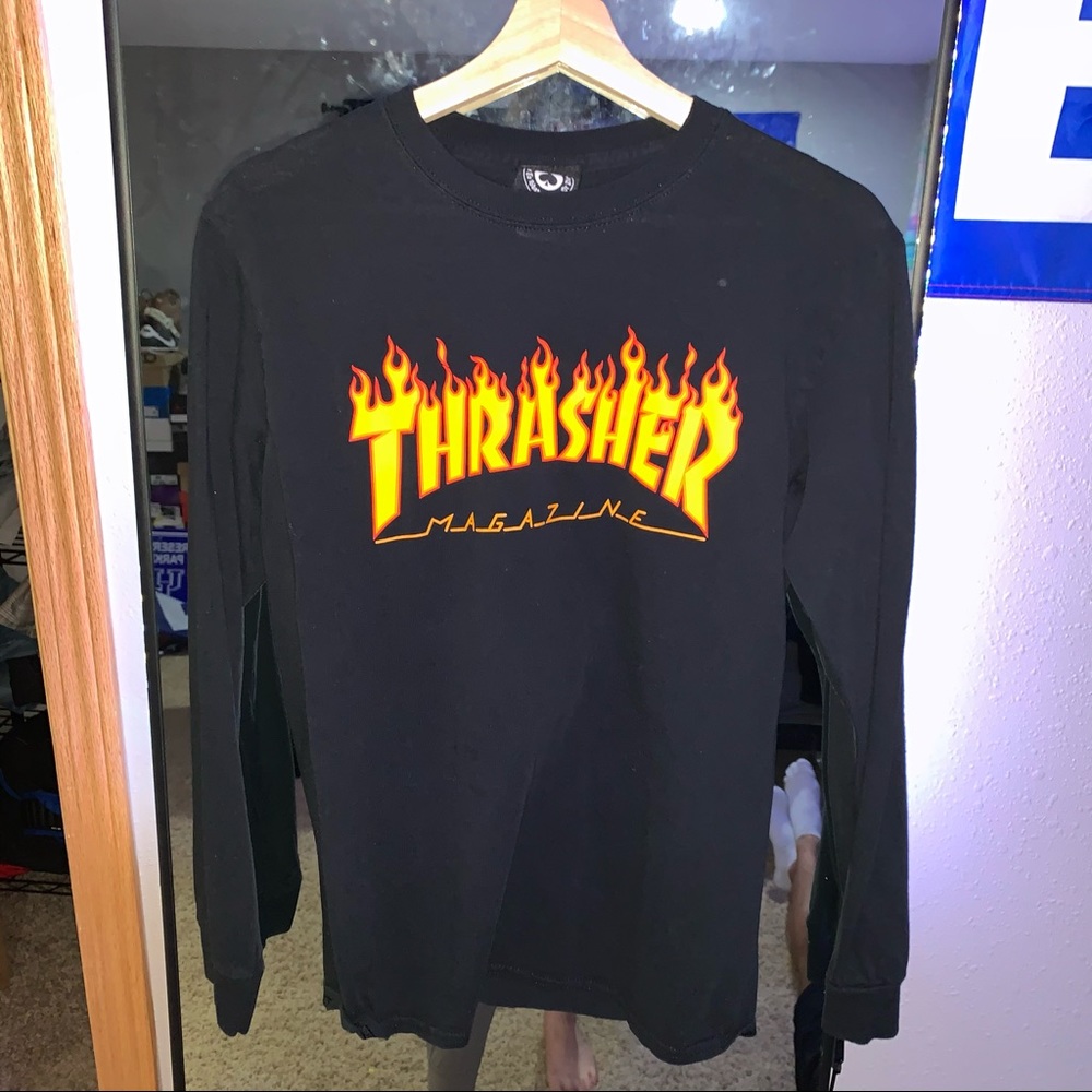 Thrasher Flame Long Sleeve T-Shirt